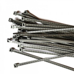 SILVER CABLE TIES 370MM X 4.8MM 100 PER PACK