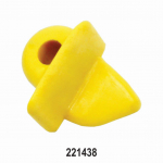 221438 PLASTIC INSERTS x 5 LOWER HEAD YELLOW  CORGHI/TECO