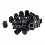 BOX OF 100 TPMS VALVE CAPS BLACK