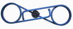 RIC CLIP SAFETY WHEEL NUT CLAMP 33MM BLUE