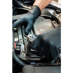 GL1002 BLACK FINITE HEAVY DUTY GLOVES MEDIUM