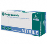 GL8903 BODYGUARDS BLUE NITRILE POWDER FREE GLOVES LARGE
