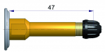 R-0572-2 SCHRADER STRAIGHT SCREW ON VALVE 47MM