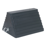 RUBBER WHEEL CHOCK 4.3KG 250 X 200 X 150MM