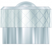 METAL DOME DUST CAP SMALL COLLAR (BMW)