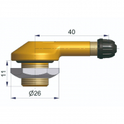 SUPER SINGLE VALVE TURRET 16MM BASE 40MM LENGTH