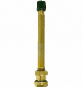 TRUCK AND BUS BRASS VALVE STRAIGHT 80MM 9.7 RIM HOLE