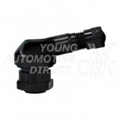 11.3MM BENT M/CYCLE VALVE ALUMINIUM 90 DEGREE  BLACK