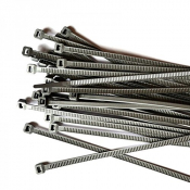 SILVER CABLE TIES 370MM X 4.8MM 100 PER PACK