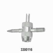 3300116 VALVE CORE REPAIR TOOL 4 WAY ZINC PLATED