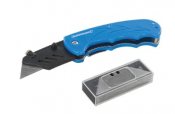 373728 FOLDING UTILITY KNIFE 160MM WITH SPARE BLADES