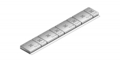 TRAX 610C-060 PREMIUM ADHESIVE SILVER COATED WEIGHTS 4x10 4x5