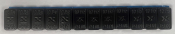 TRAX 613B-120 ADHESIVE WEIGHTS 12 X 10 GRAMS BLACK COATED