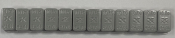 TRAX 613C-120 ADHESIVE WEIGHTS 12 X 10 GRAMS SILVER COATED
