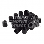 BOX OF 100 TPMS VALVE CAPS BLACK