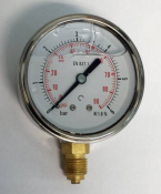 G63020B9 GLYCERINE PRESSURE GAUGE BOTTOM FEED R 1/4