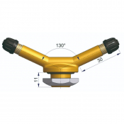 SCHRADER 16MM TUBELESS VALVE TWIN STEM BENT 30 DEGREE
