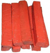 RED WAX CRAYON X 10