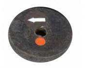 S897 RUBBER ENCAPSULATED BRUSH 2inch X 50MM 3/8 HOLE