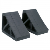 RUBBER WHEEL CHOCKS 3.3KG PAIR 115 X 270 X 175MM