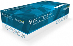 GU0044 PRO.TECT BLUE LARGE NITRILE GLOVES